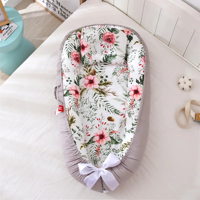 Berceau Bébé - NidPortableBébé™ - Fleurs - Monparadibebe.com