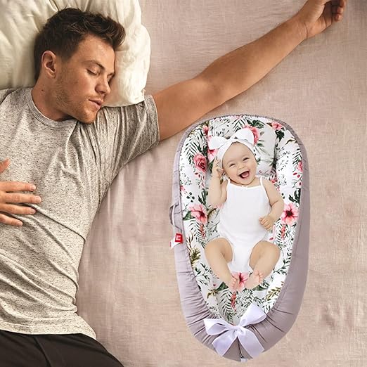 Berceau Bébé - NidPortableBébé™ - Fleurs - Monparadibebe.com