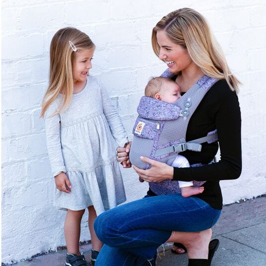 Porte Bebe - BreathBabyBag™ - Mauve Lavande - Monparadibebe.com