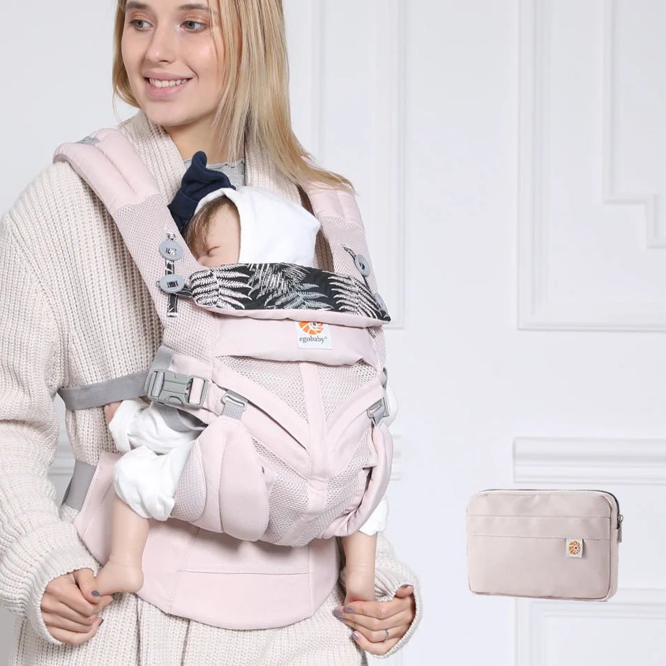 Porte Bebe - BreathBabyBag™ - Rose Maille - Monparadibebe.com