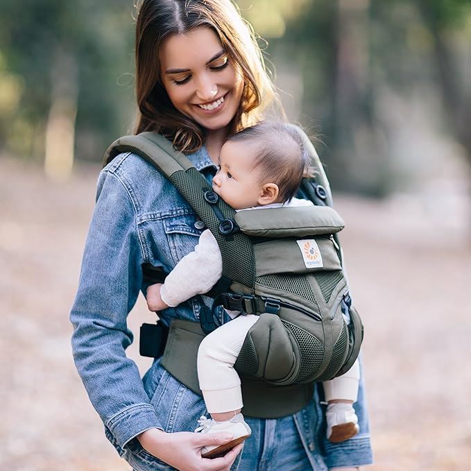 Porte Bebe - BreathBabyBag™ - Vert Olive - Monparadibebe.com