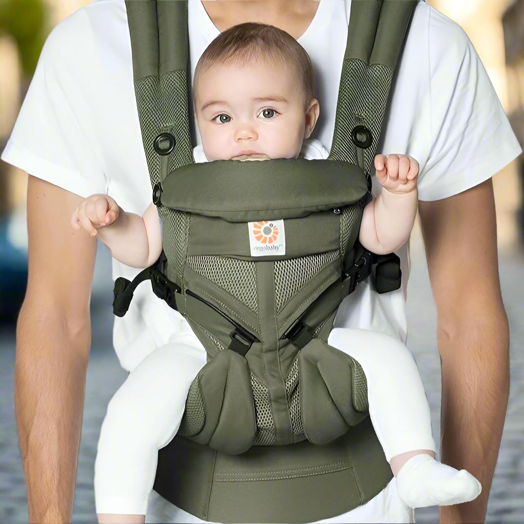 Porte Bebe - BreathBabyBag™ - Vert Olive - Monparadibebe.com
