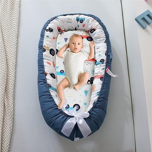 Berceau Bébé - NidPortableBébé™ - Voiture Bleue - Monparadibebe.com