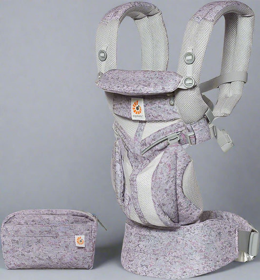 Porte Bebe - BreathBabyBag™ - Mauve Lavande - Monparadibebe.com